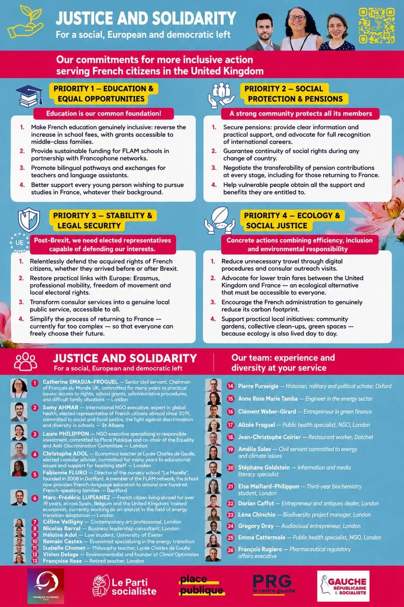 JUSTICE AND SOLIDARITY : Vote in the French consular election